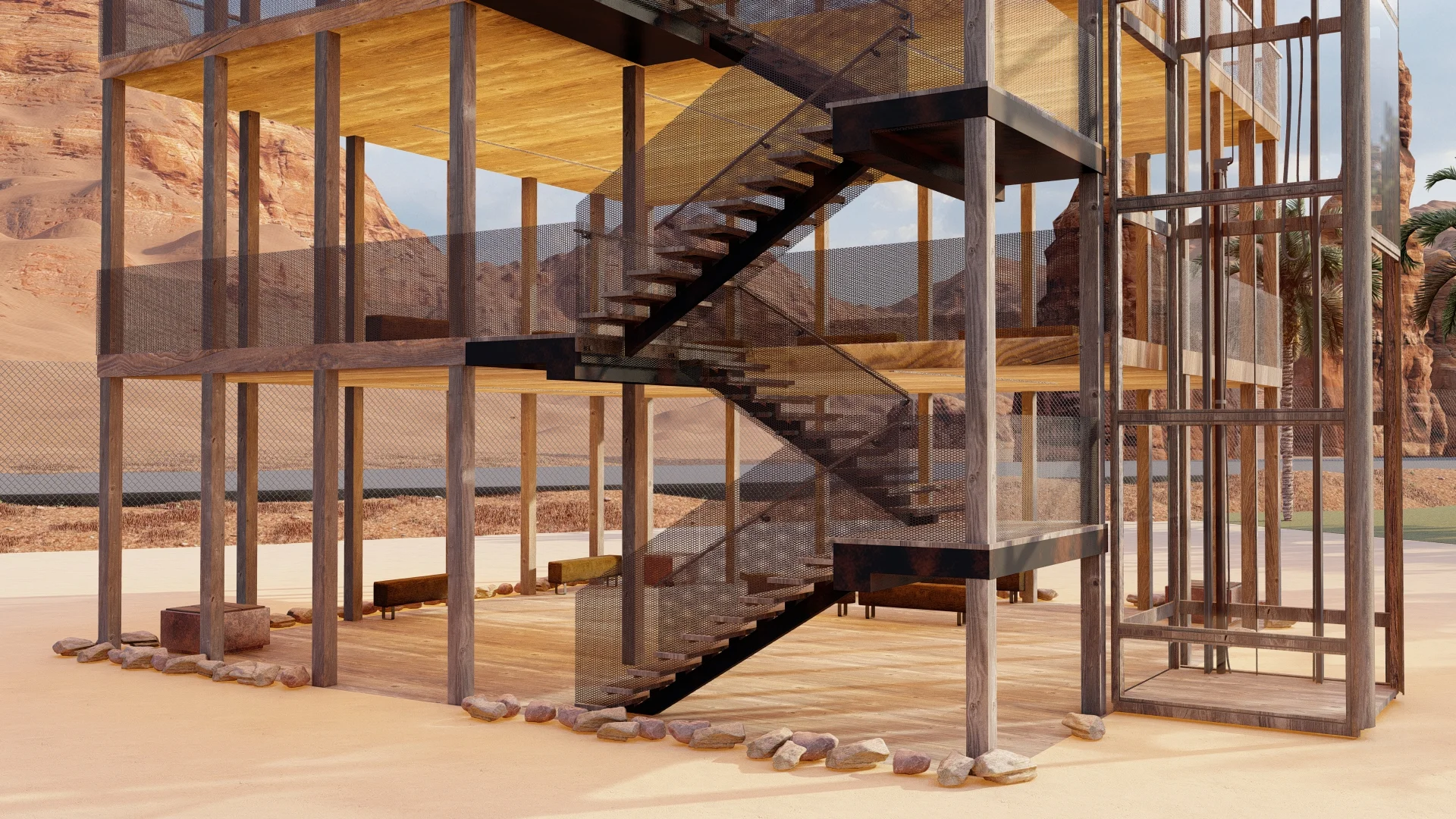 Dadan Viewing Platform — design visualization 2